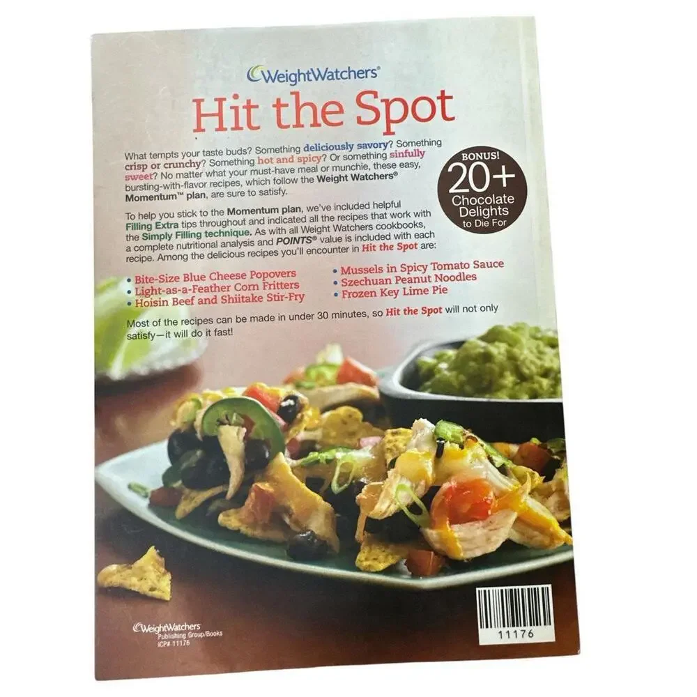 Cookbook Weight Watchers Hit the Spot cookbook.  It contains 140 savory, crispy,